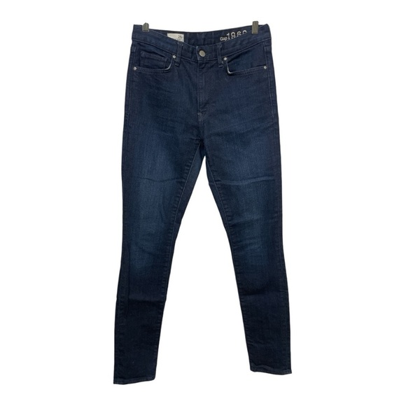 Gap 1969 High Rise Skinny Dark Wash size 26R - Picture 2 of 11